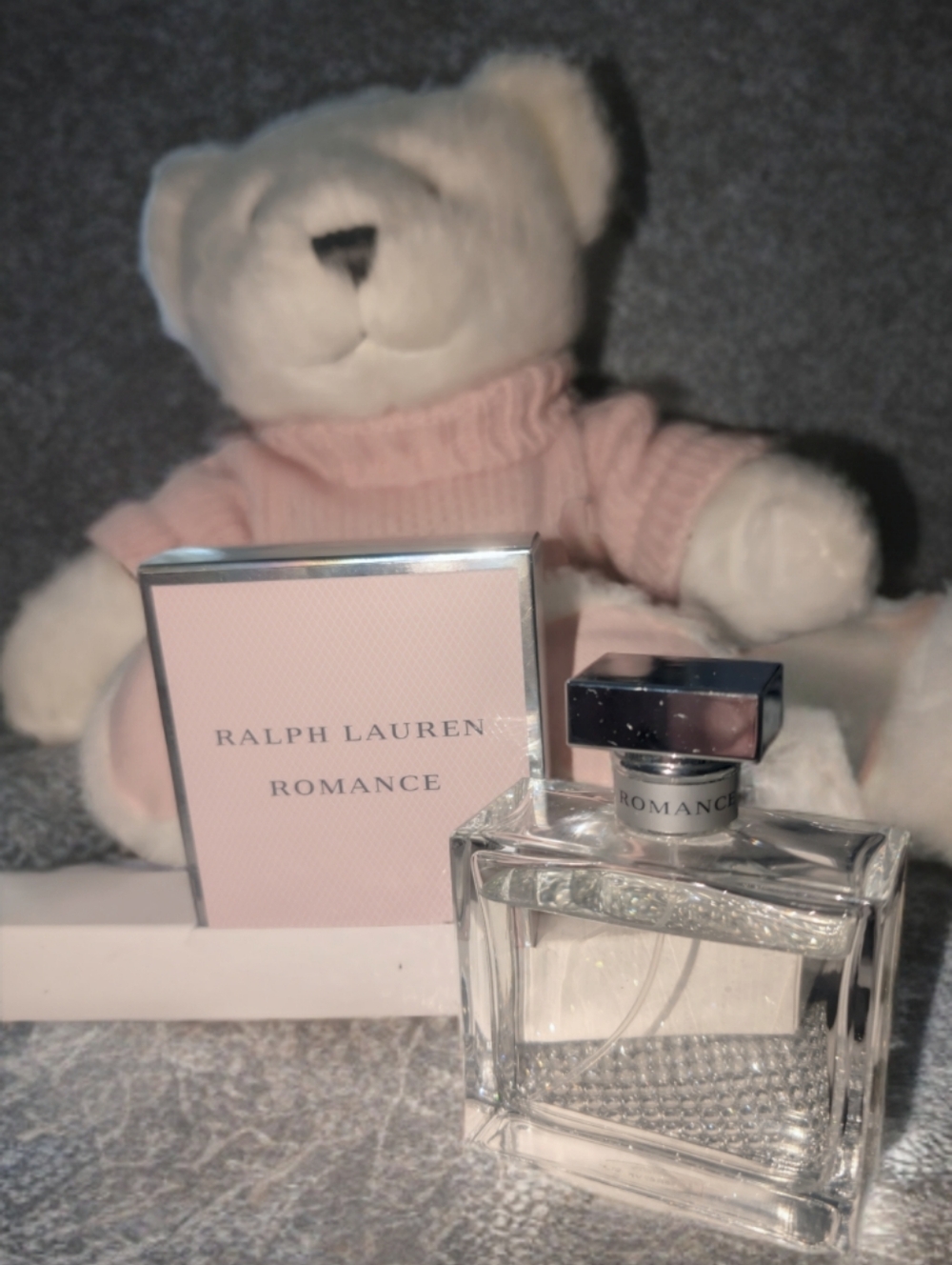 Limited Ed. NIB Opened Box RALPH LAUREN ROMANCE Teddy Bear And Purfume Set